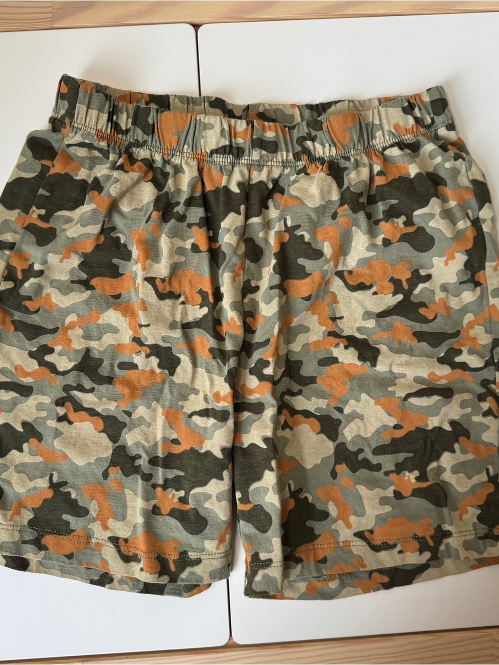 Zara Boys Camo Print Elastic-Waist Shorts